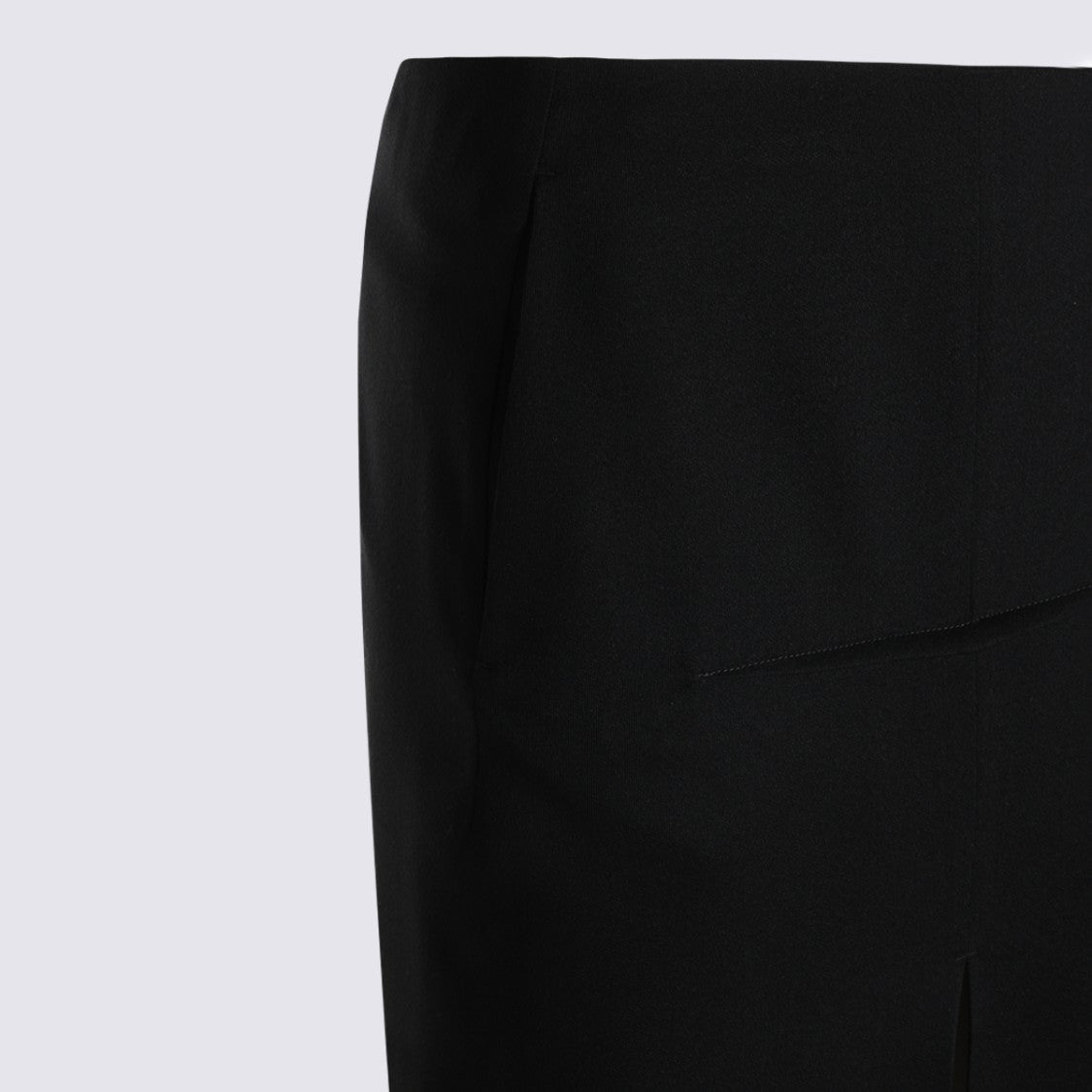 Rick Owens High-Waisted Midi Skirt With Front Center Slit