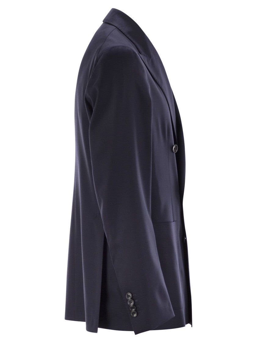 Tagliatore Double-Breasted Virgin Wool Jacket