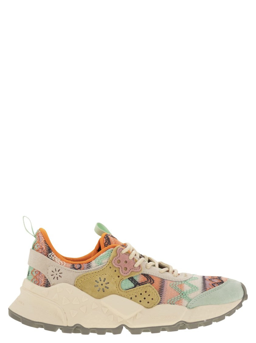 Flower Mountain Kotetsu - Sneakers In Suede And Technical Fabric