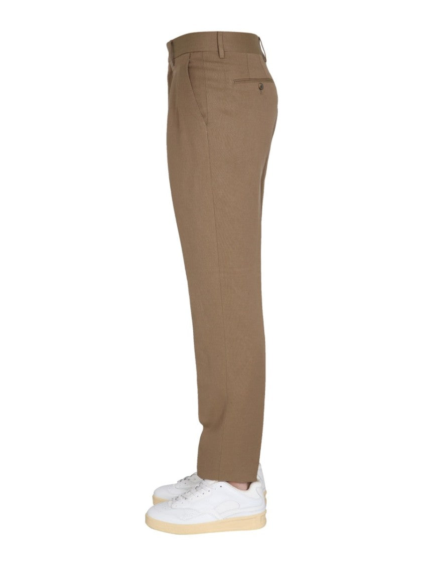 Lardini Regular Fit Brown Trousers