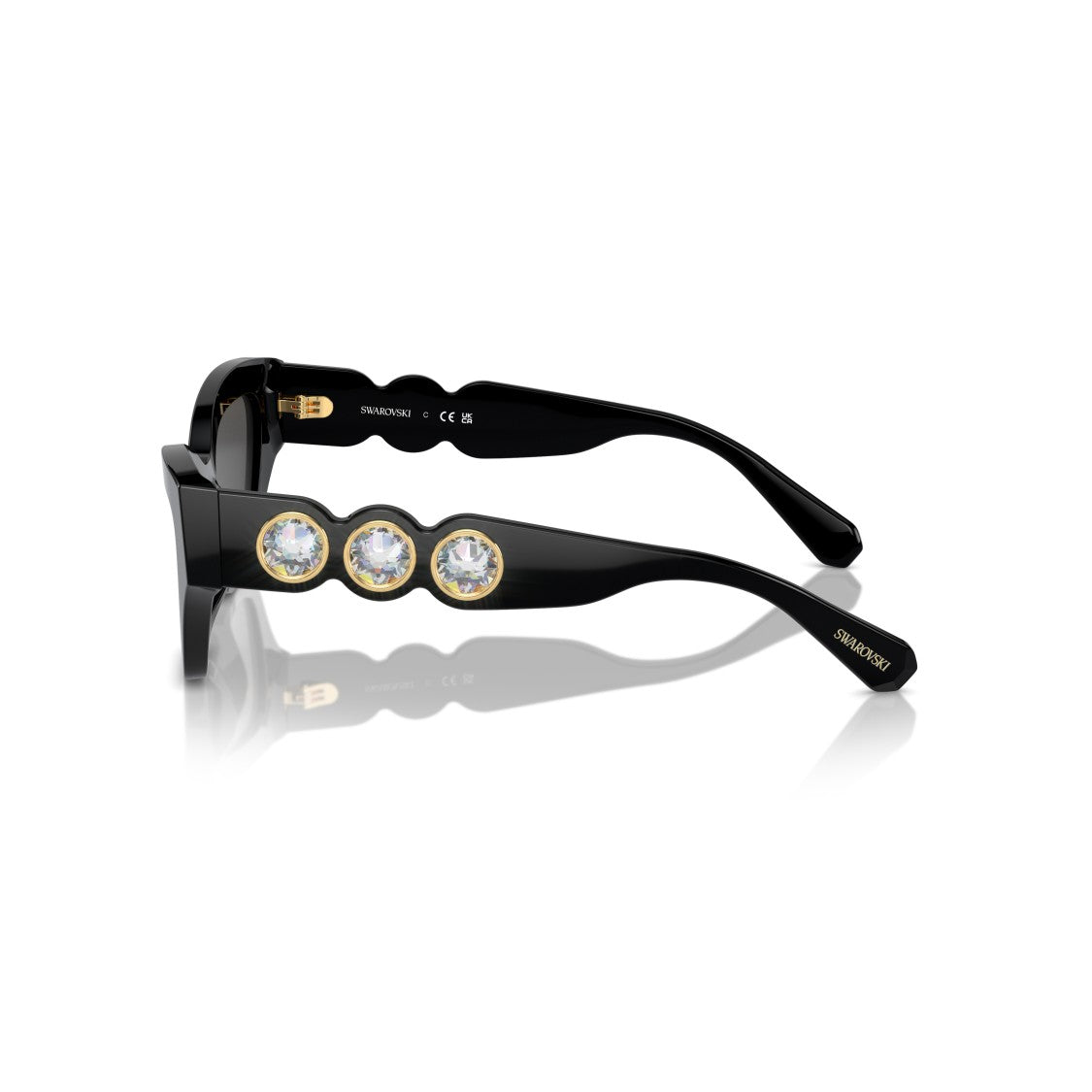 Swarovski 0Sk6021 Cat-Eye Sunglasses With Crystal Embellishments