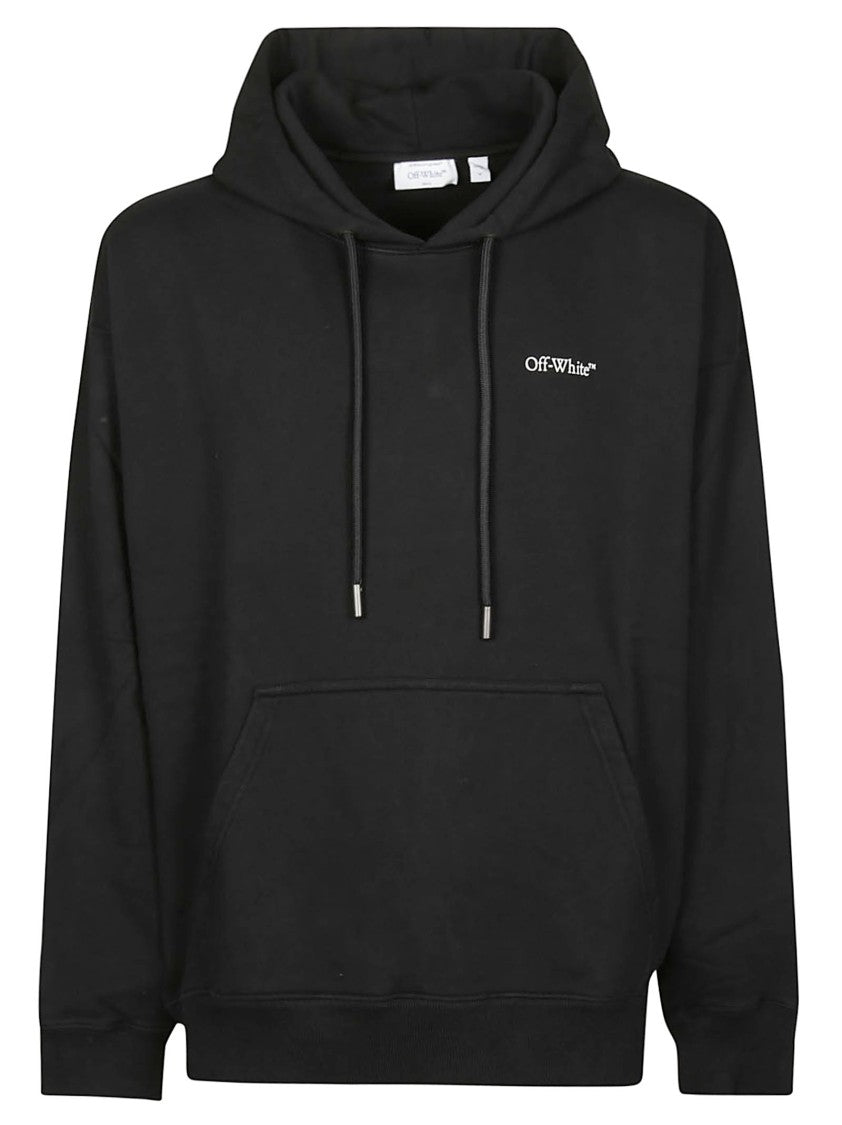 Off-White Black Half Arrows Cotton Hoodie