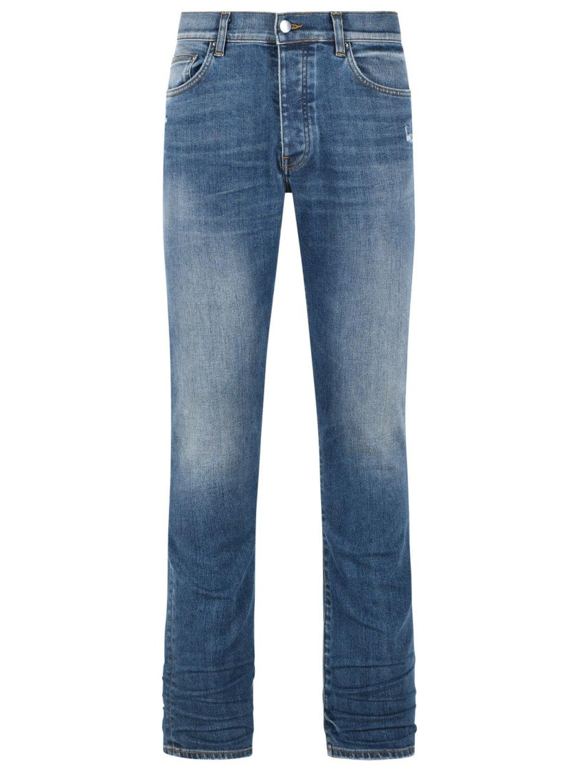 Amiri 'Stack' Blue Cotton Jeans