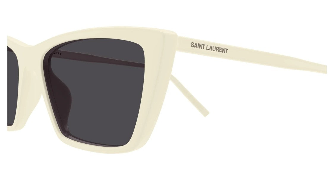 Saint Laurent Sunglasses Saint Laurent Sl 737 Mica Thin 005 Ivory Ivory Black 54/16/145