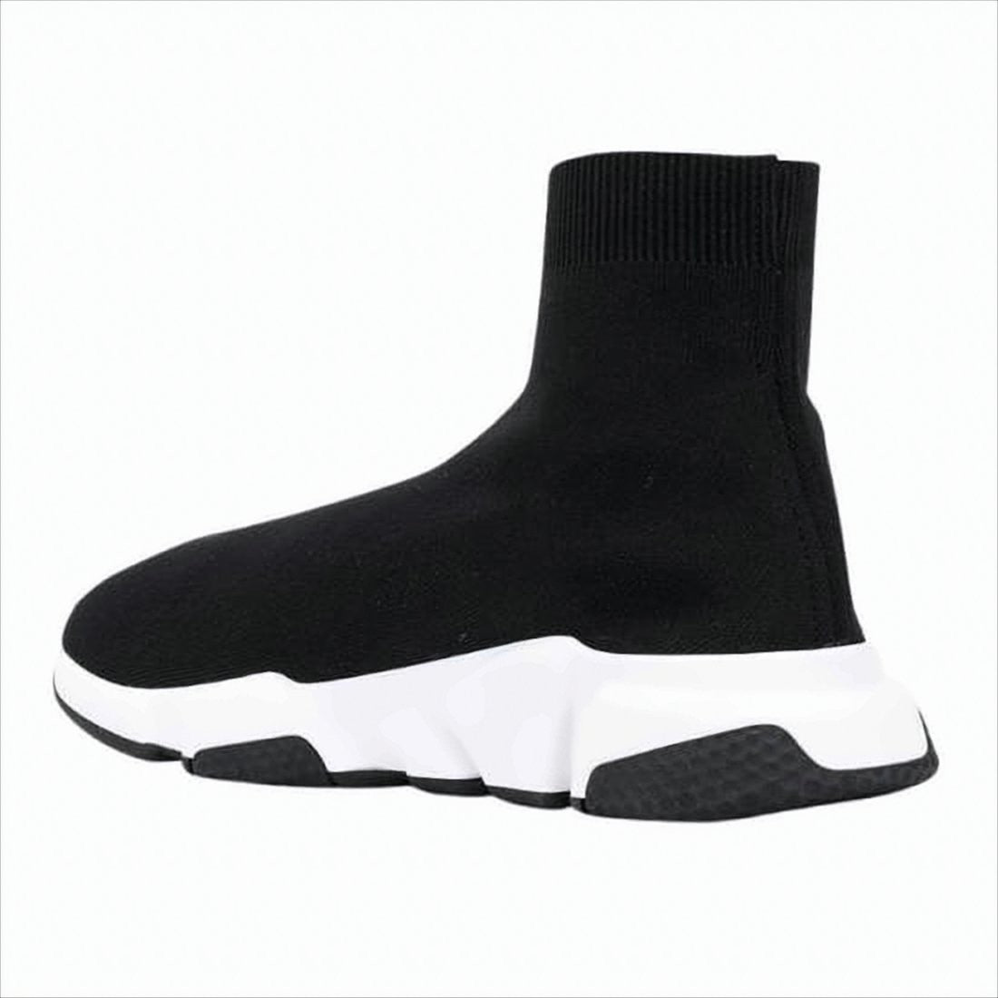 Balenciaga Sock-Style Black Sneakers With Chunky Sole And Minimalist Design