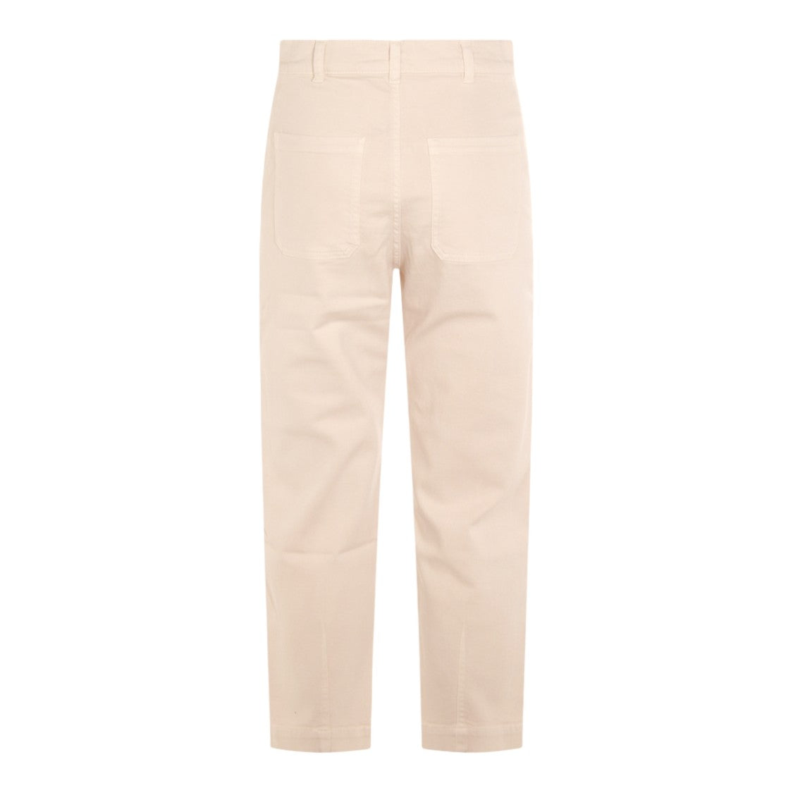 Eleventy High-Waisted Straight-Leg Pants In Sand Shade