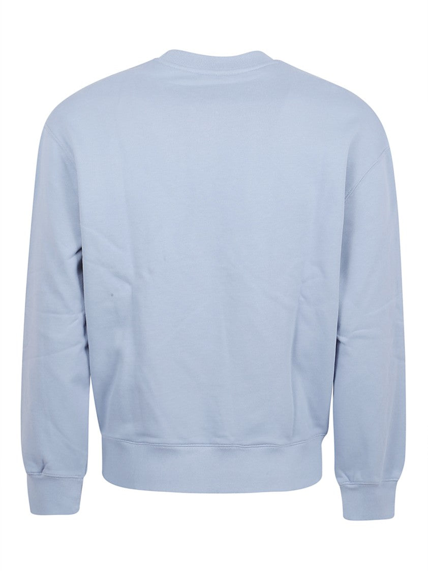 Maison Kitsuné Light Blue Cotton Sweater