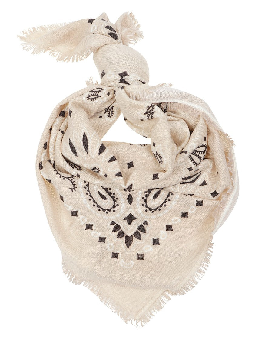 Kujten Hachiko Bico Bandana Paisley Cashmere Scarf