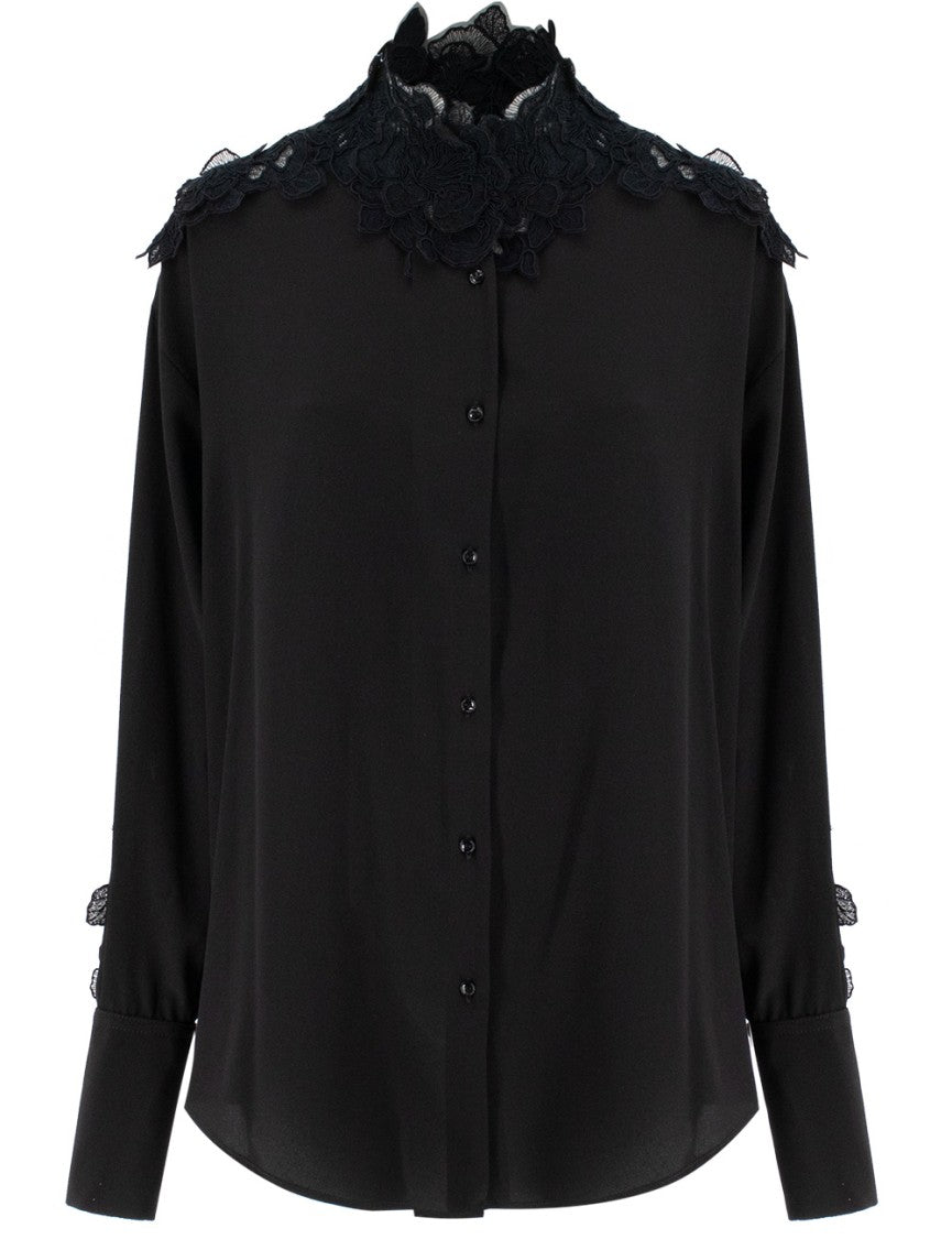 Ermanno Scervino Intricate Lace-Detail Cotton Blouse