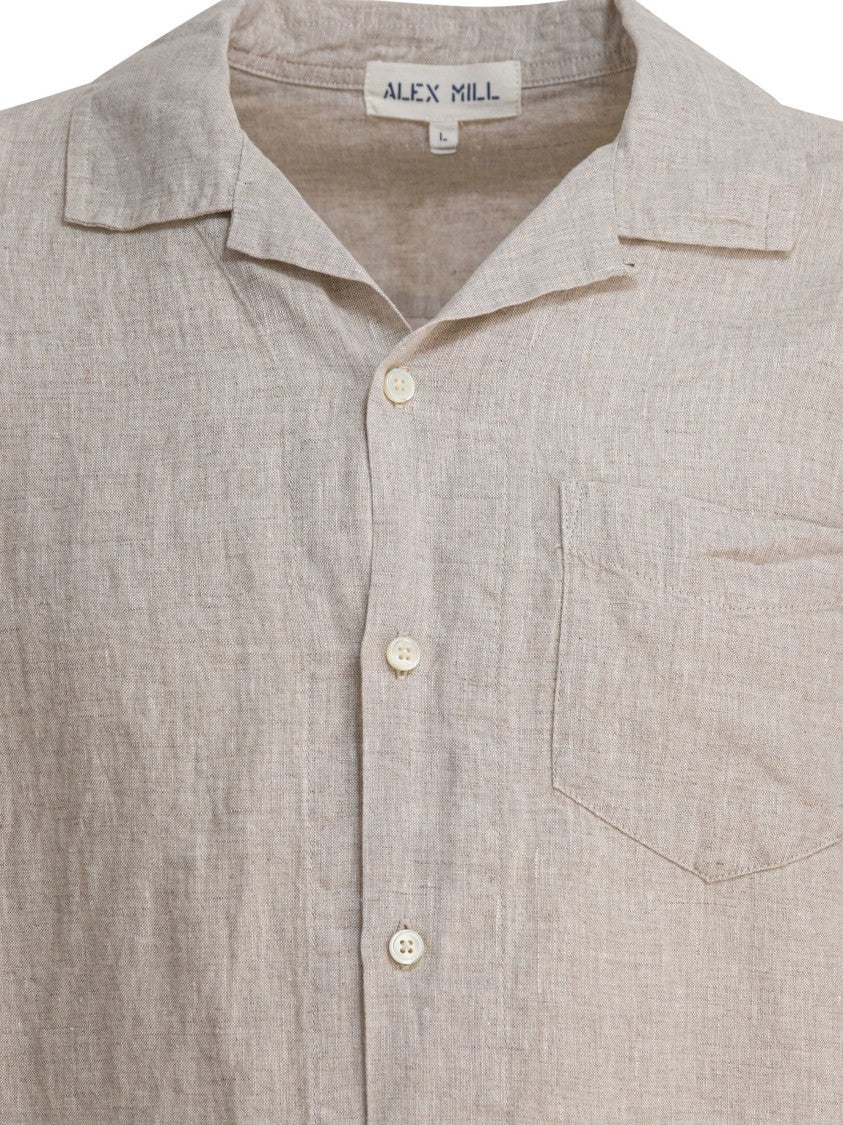 Alex Mill Lightweight Short-Sleeve Linen Camp Shirt