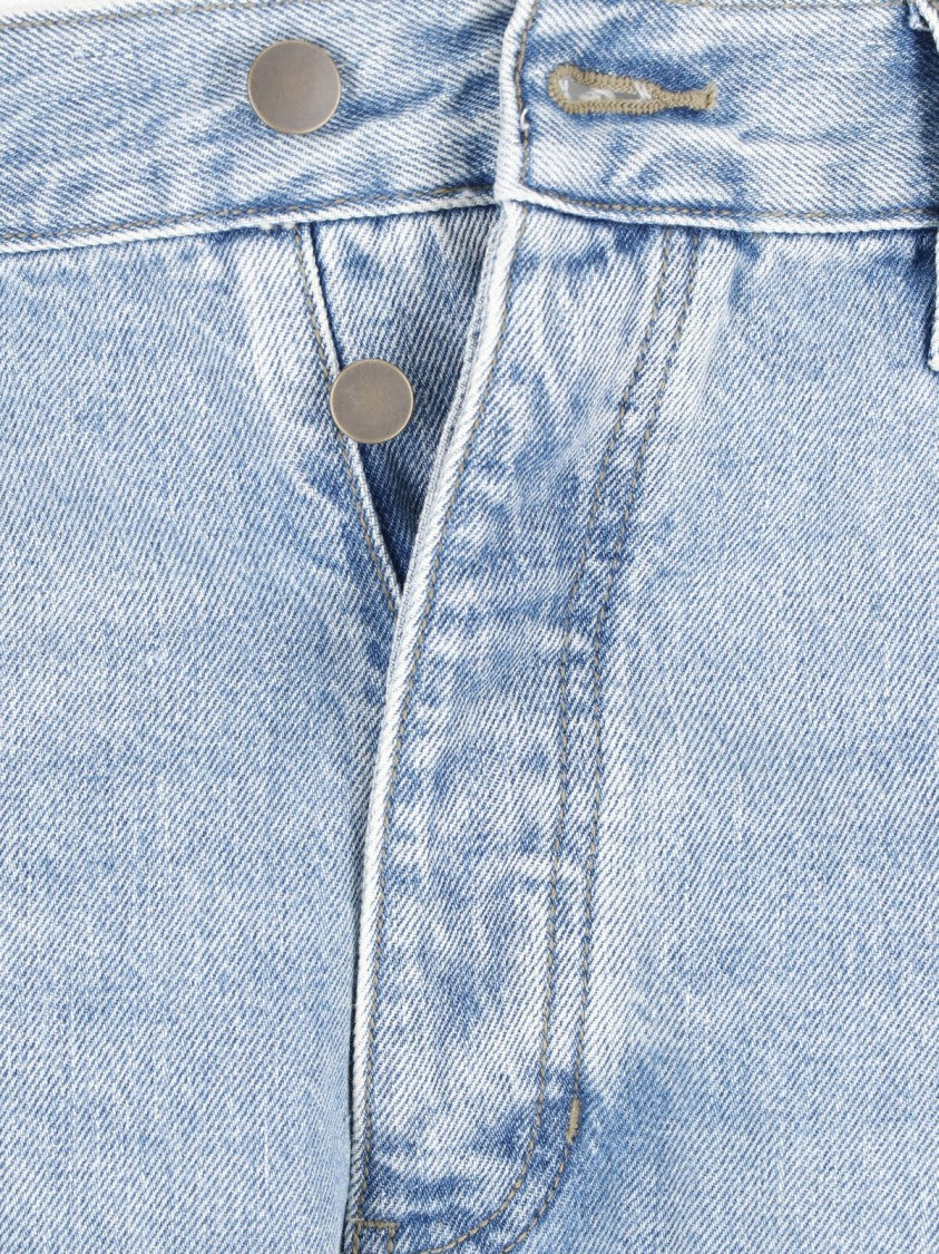 Fear Of God Essentials Light Wash Denim Jeans With Straight-Leg Cut