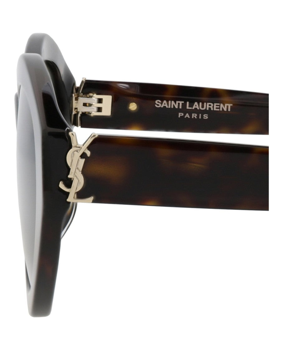 Saint Laurent Cat Eye-Frame Acetate Sunglasses With Tortoiseshell Pattern