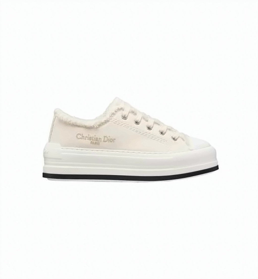 Dior Low-Top Sneakers With Frayed Edge