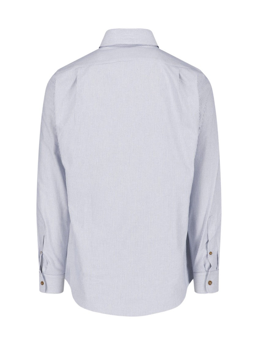Vivienne Westwood Light Blue Two Button Krall Cotton Shirt