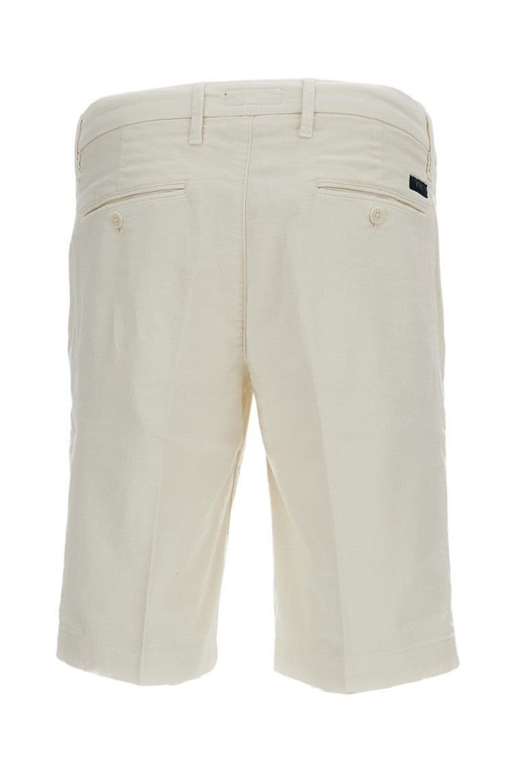 Fay Tailored Chino Bermuda Shorts With Stretch Cotton Gabardine Composition