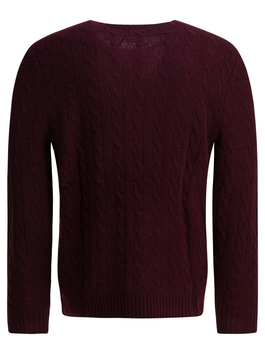 Polo Ralph Lauren Plaited Knit Wool And Cashmere Sweater