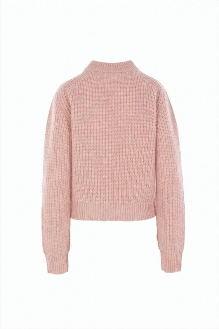 Cecilie Bahnsen Ribbed Knit Sweater With Floral Embroidery