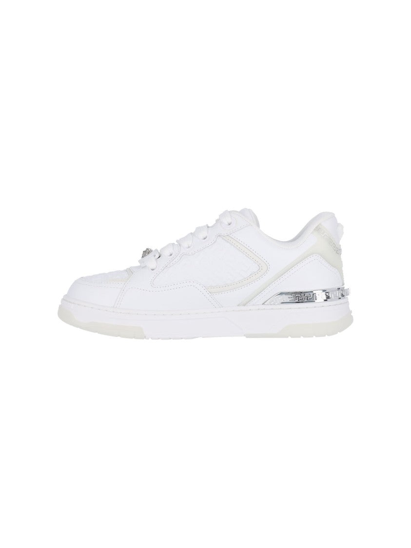 Versace "Biggie Basket" Sneakers – White