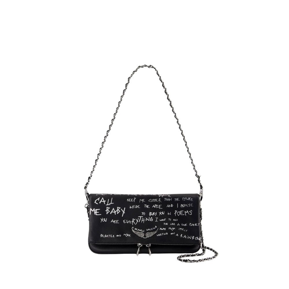 Zadig & Voltaire Rock Graffiti Crossbody - Calfskin - Black