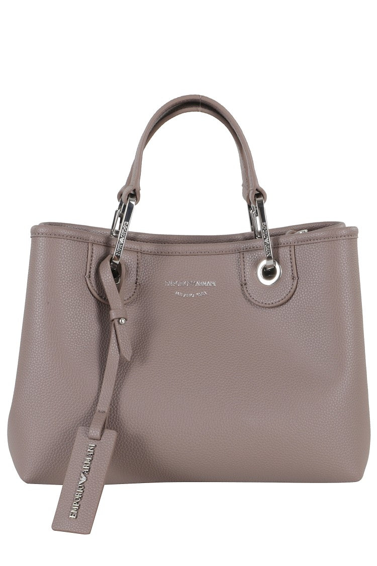 Emporio Armani Taupe Eco-Leather Shopping Bag