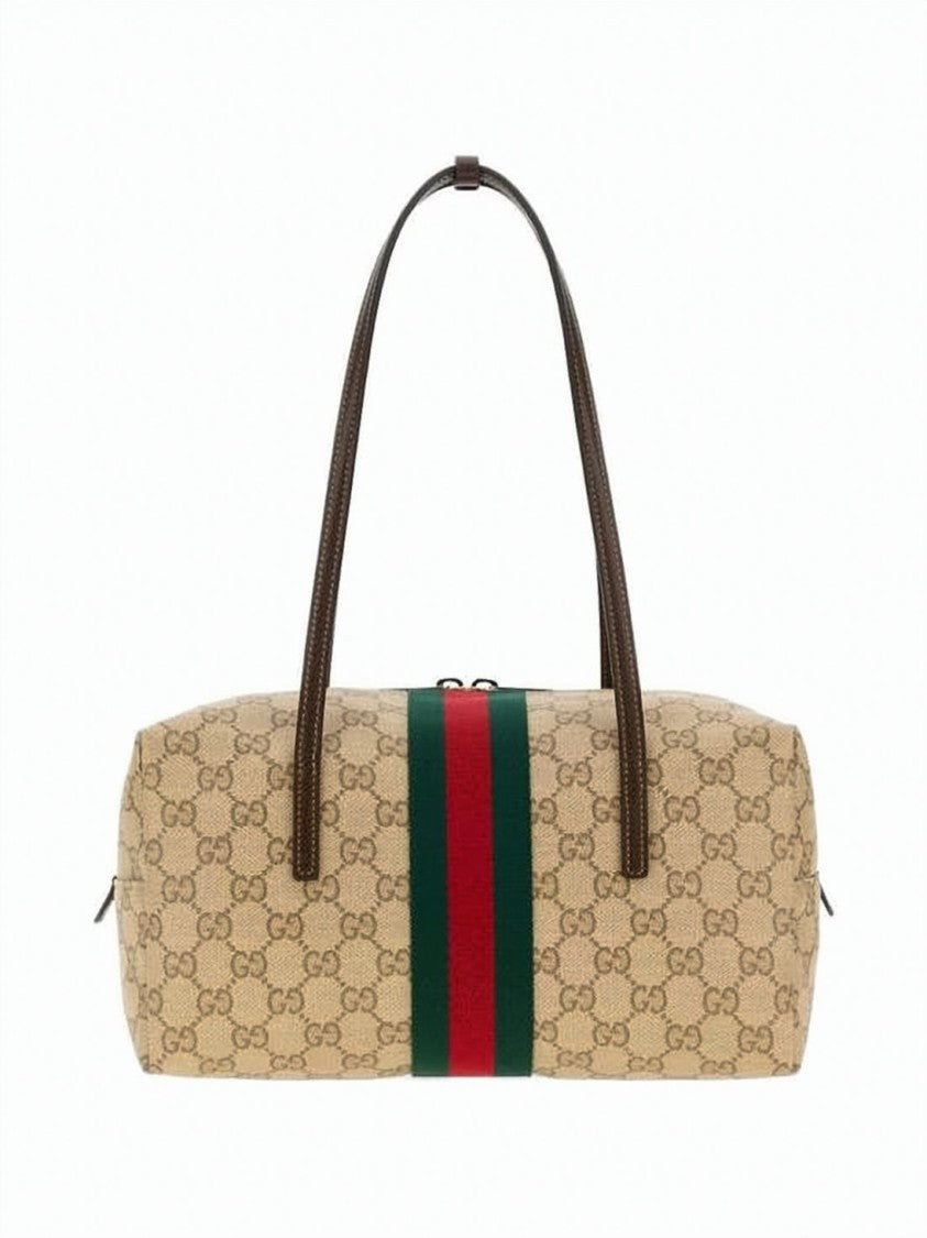 Gucci Canvas Tote Bag With Monogram Pattern