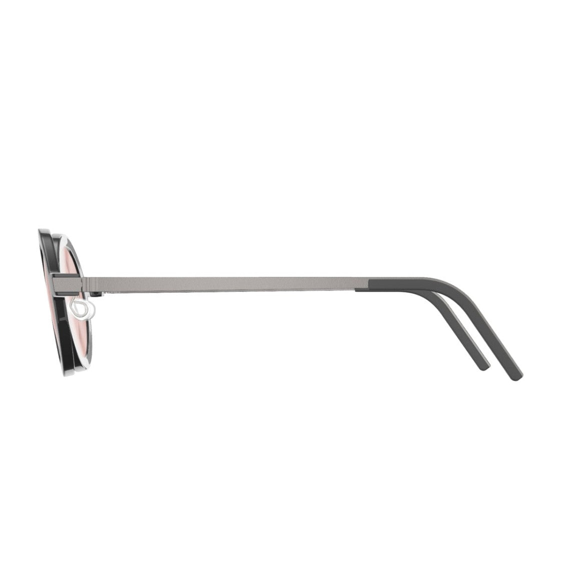 Lindberg Grey Acetate Round Sunglasses