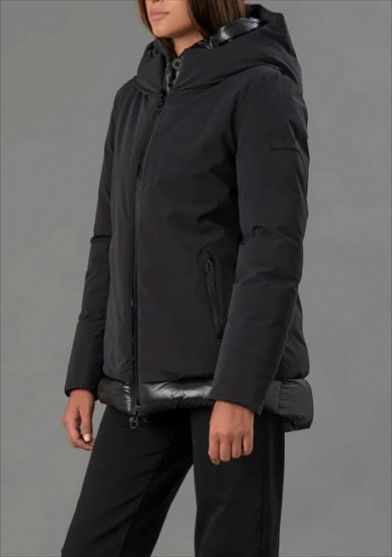 Rihunik Matte Stretch Nylon Jacket With Water-Repellent Details