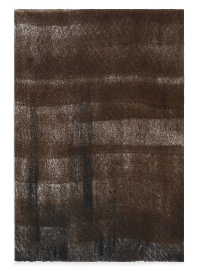 Avant Toi Gradient Wool Scarf With Fringed Edges