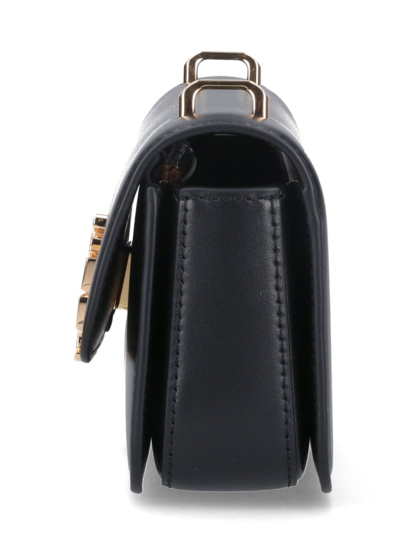 Tory Burch Small Black Calf Leather Eleanor Crossbody Bag