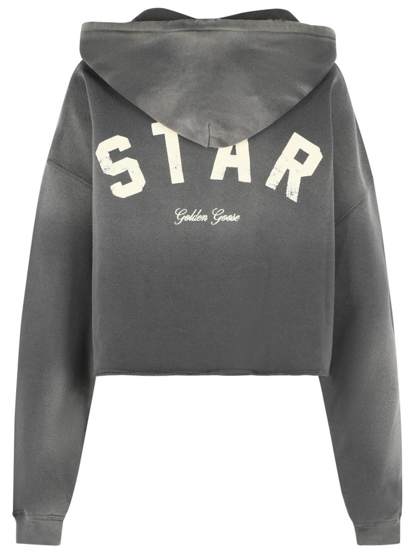 Golden Goose 'Star' Grey Cotton Sweatshirt