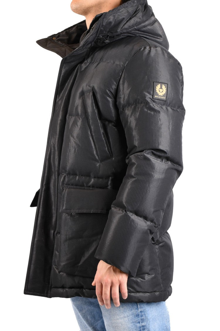 Belstaff Black Nylon Quilted Down Jacket