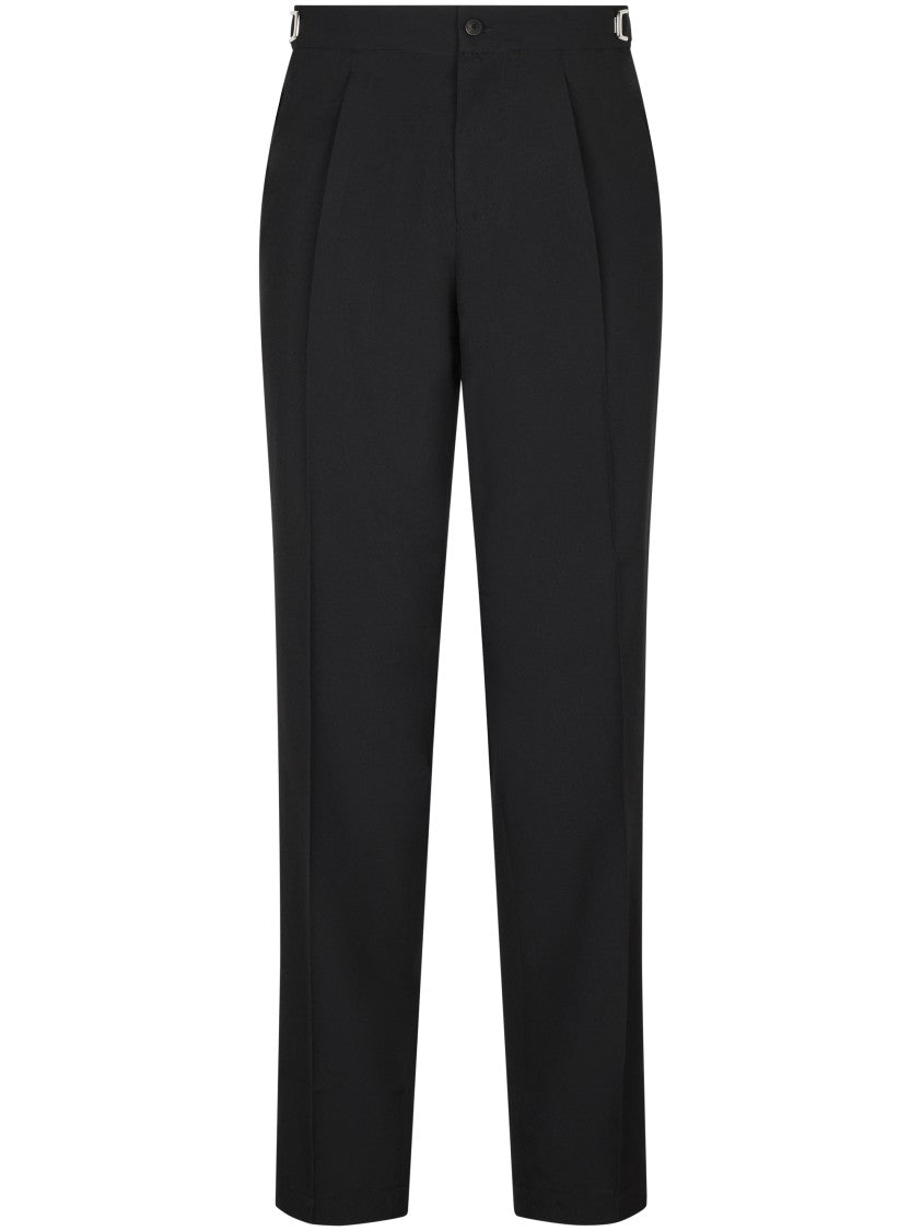 Cellar Door Tailored Black Trousers With Straight Leg