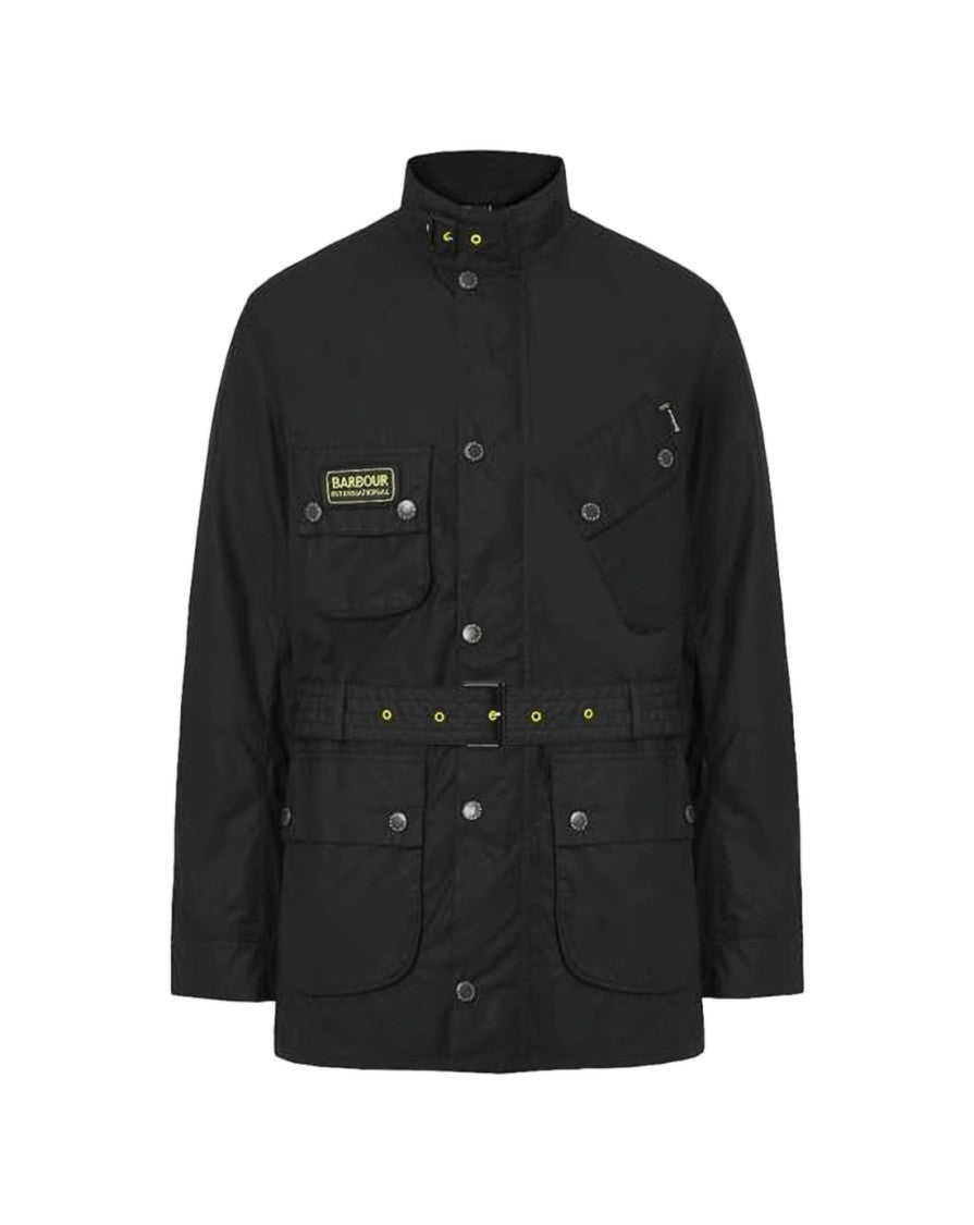Barbour Structured Black Barbour Leather Jacket