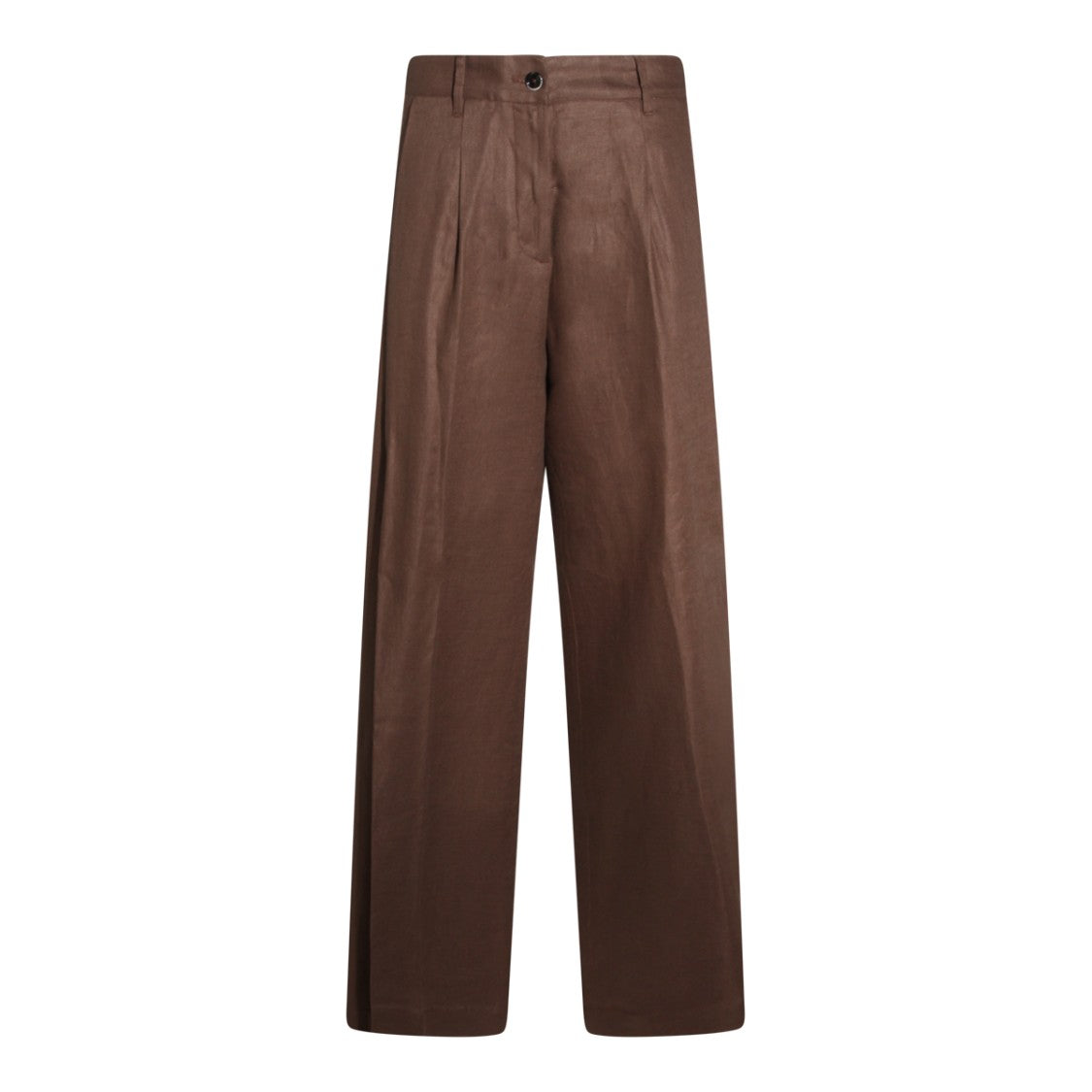 Nine In The Morning High-Waisted Straight-Leg Trousers With Pleated Front