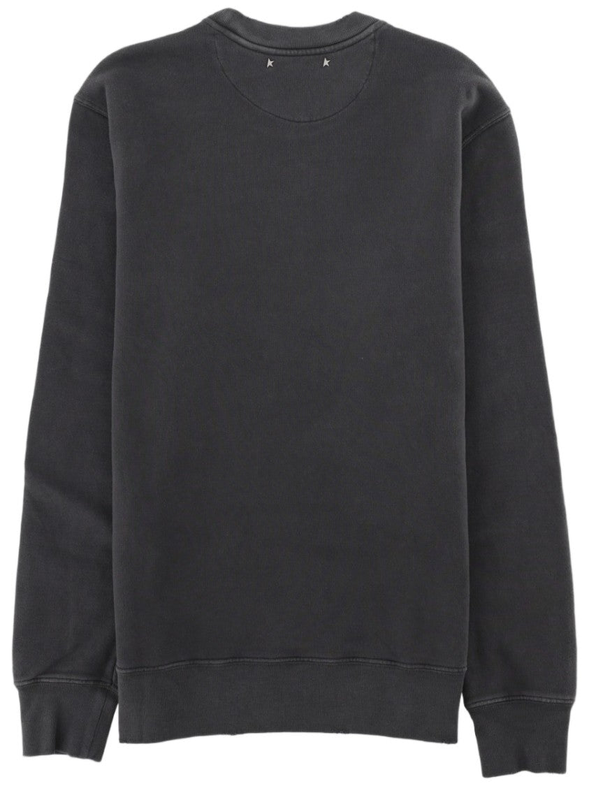 Golden Goose Regular Fit Tonal Text Cotton Sweatshirt