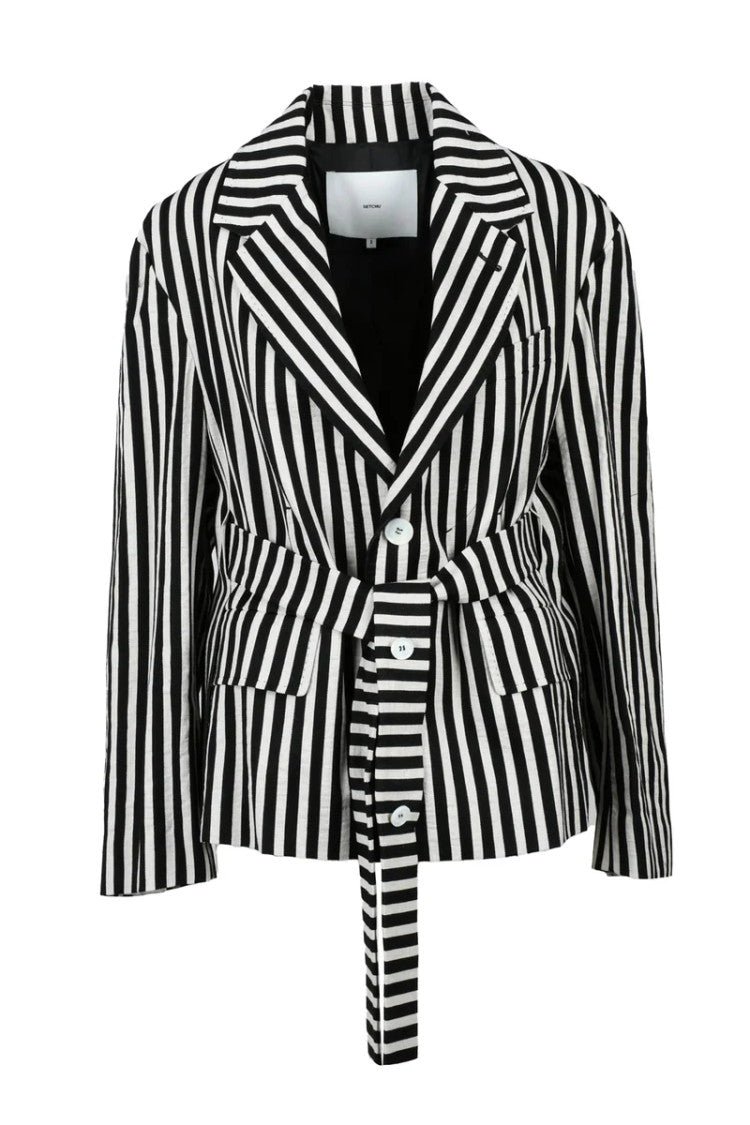 Setchu Tailored Jacket - Black/Beige
