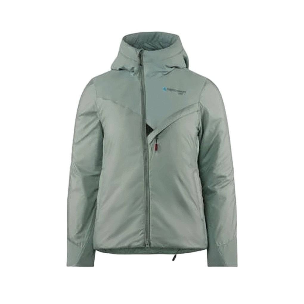Klattermusen Minimalist Green Hooded Padded Jacket With Ribbed Cuffs