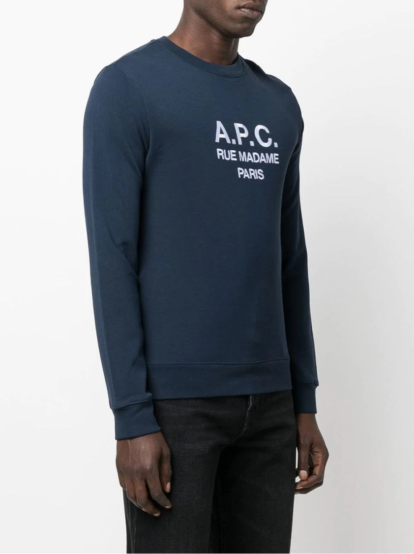 A.P.C. Classic Cotton Sweatshirt With Iconic Logo And Fit
