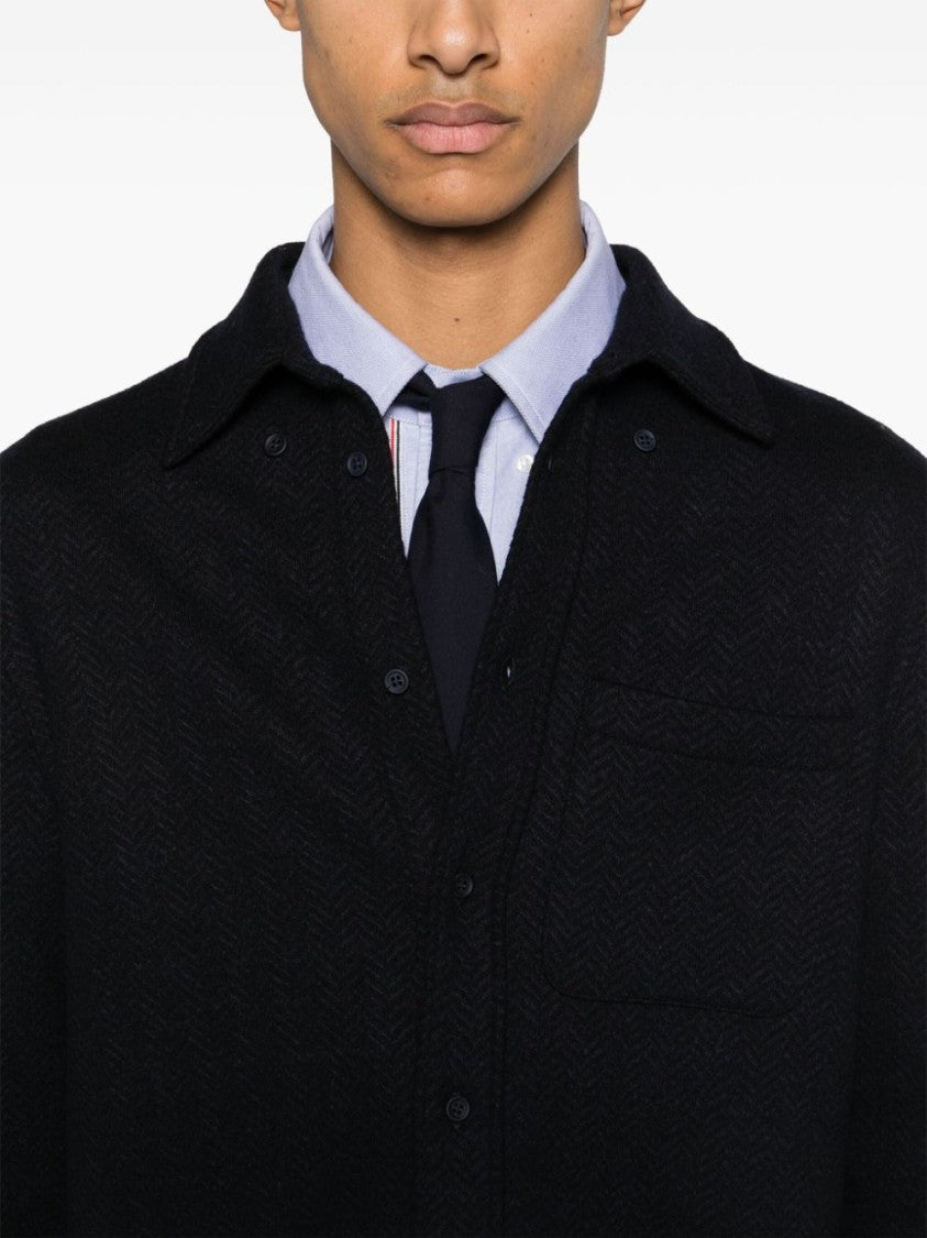 Thom Browne Oversized Herringbone Shirt