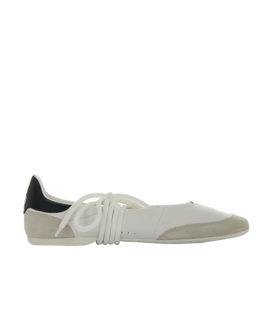 Patrizia Pepe Dancing Skin White Ballet Flats