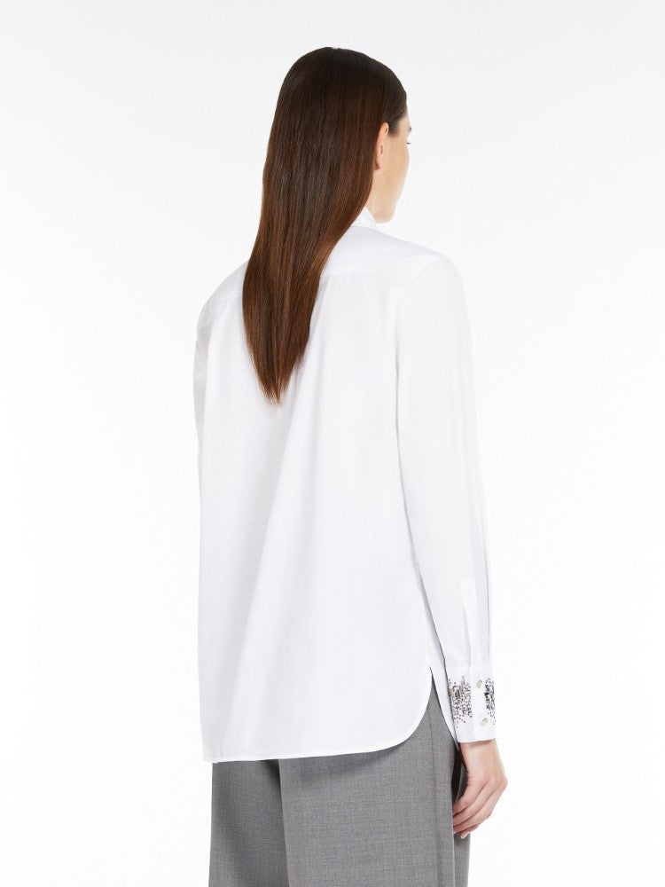 Max Mara Classic-Cut Pure Cotton Poplin Shirt