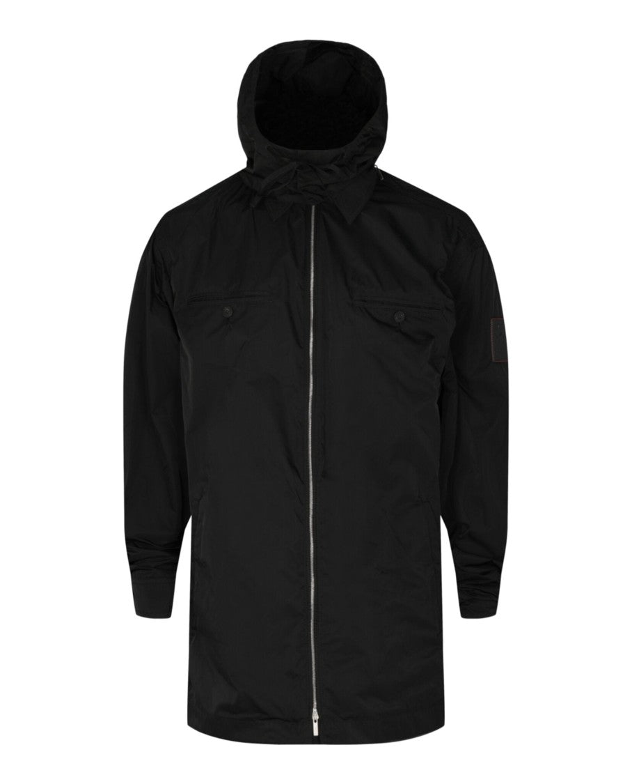 Ferragamo Zip-Up Windbreaker With Removable Hood