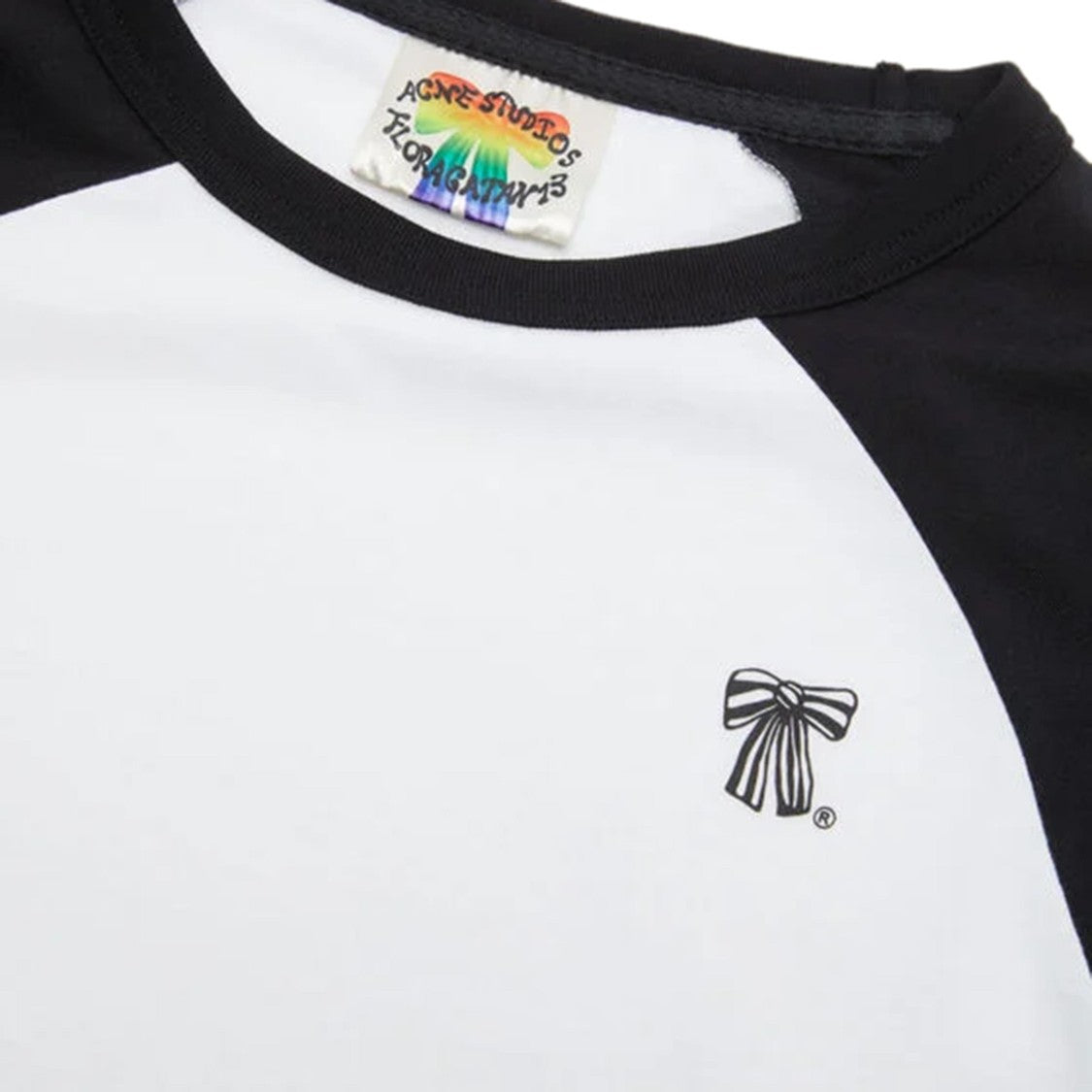 Acne Studios Raglan Sleeve T-Shirt In Soft Cotton-Lycra Blend