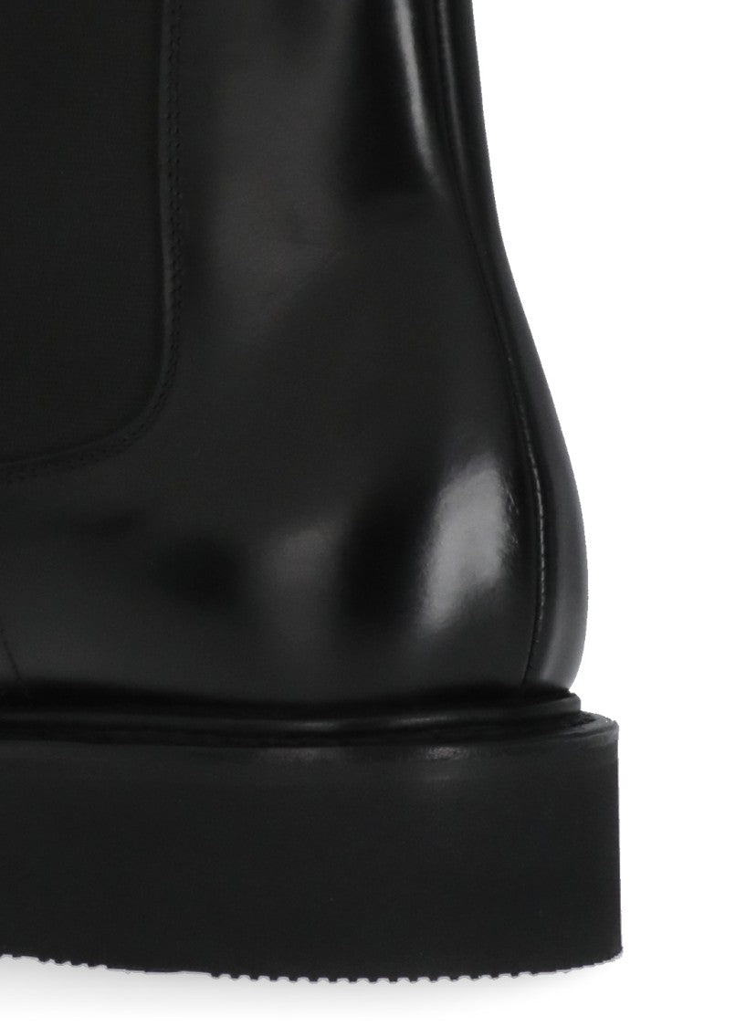 Church's Black Smooth Leather Ankle Boots