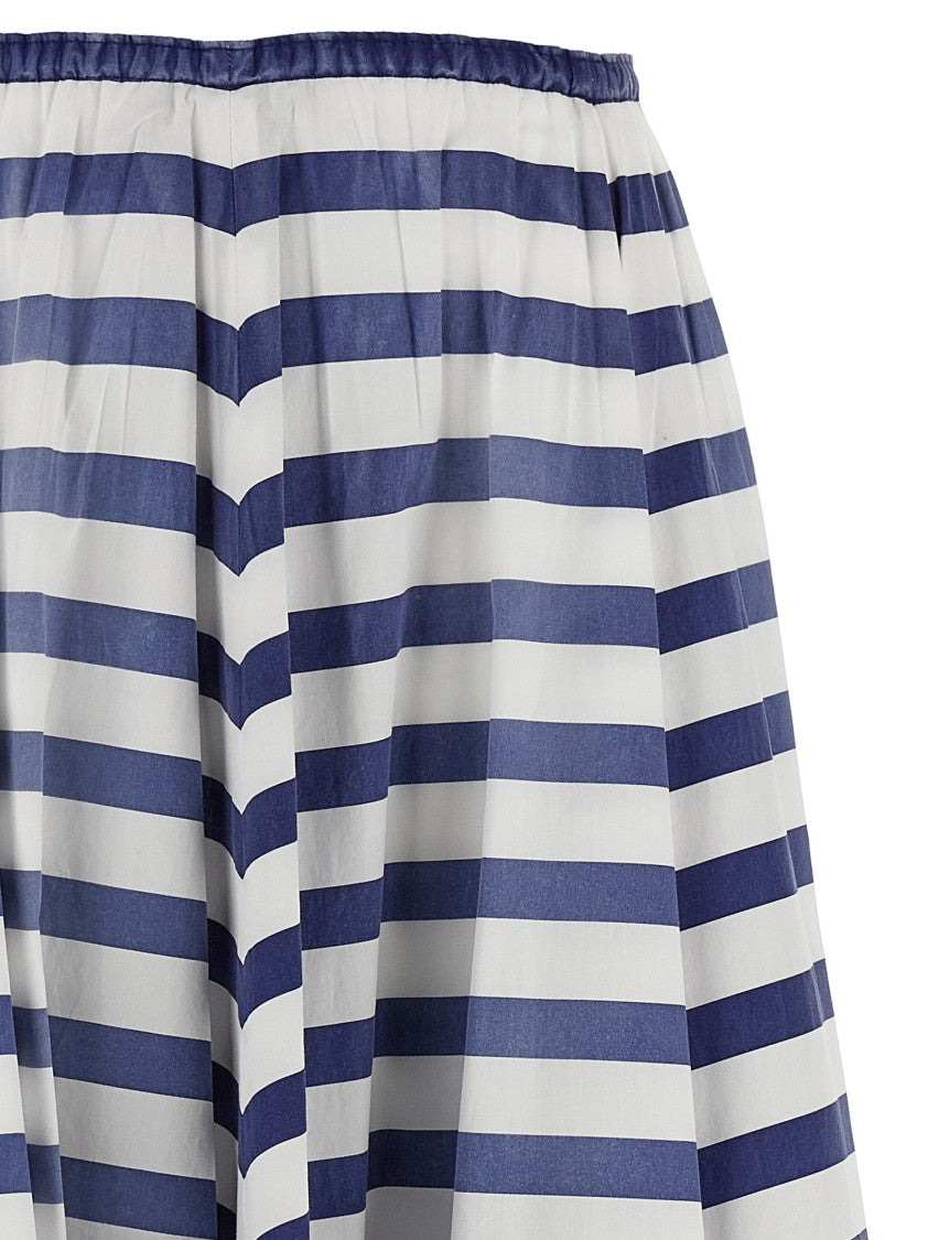 Prada Retro Striped Skirt
