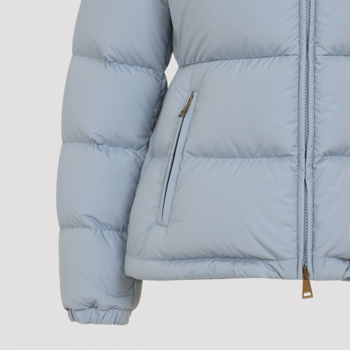 Moncler Lightweight Blue Puffer Jacket
