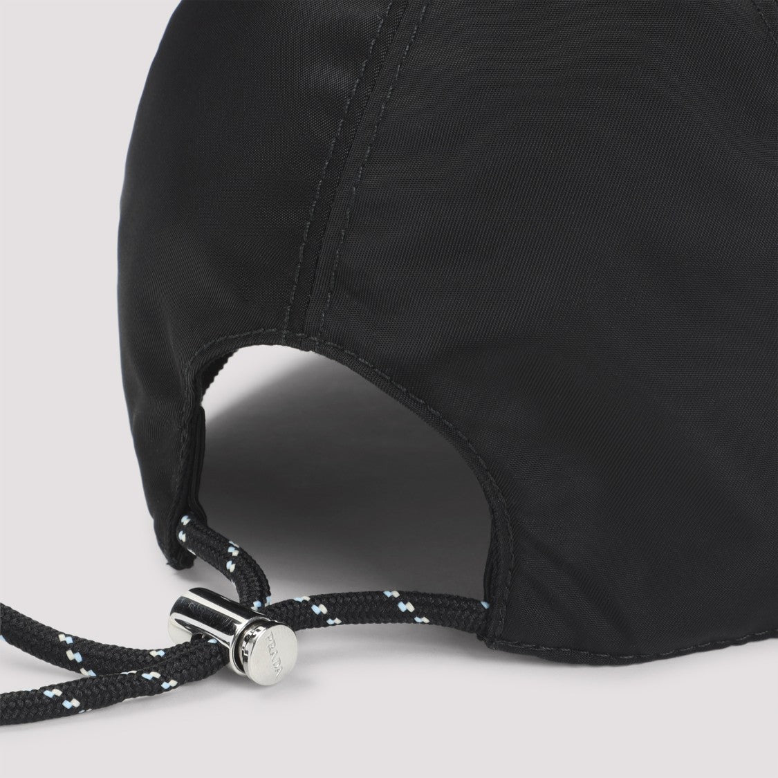 Prada Classic Six-Panel Polyamide Cap With Metal Logo