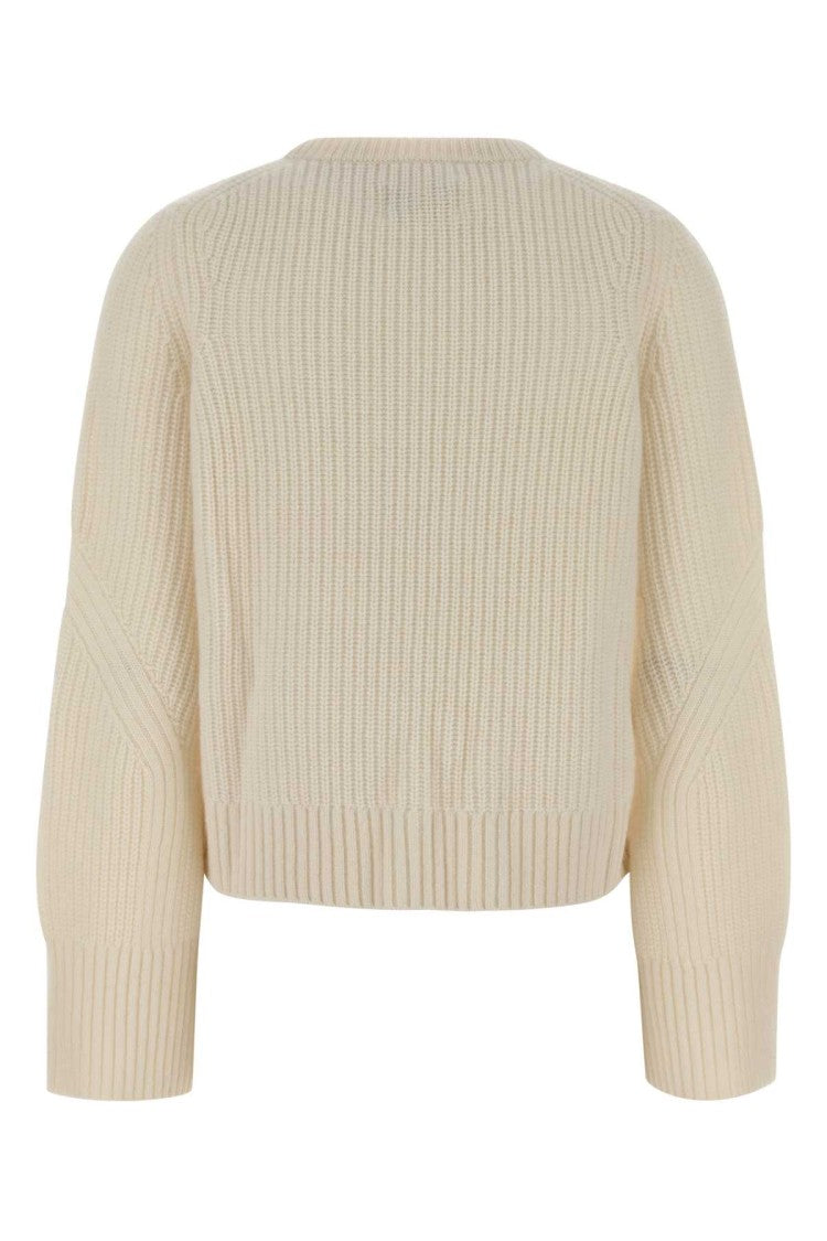 Loulou Studio Ivory Cashmere Alfie Sweater