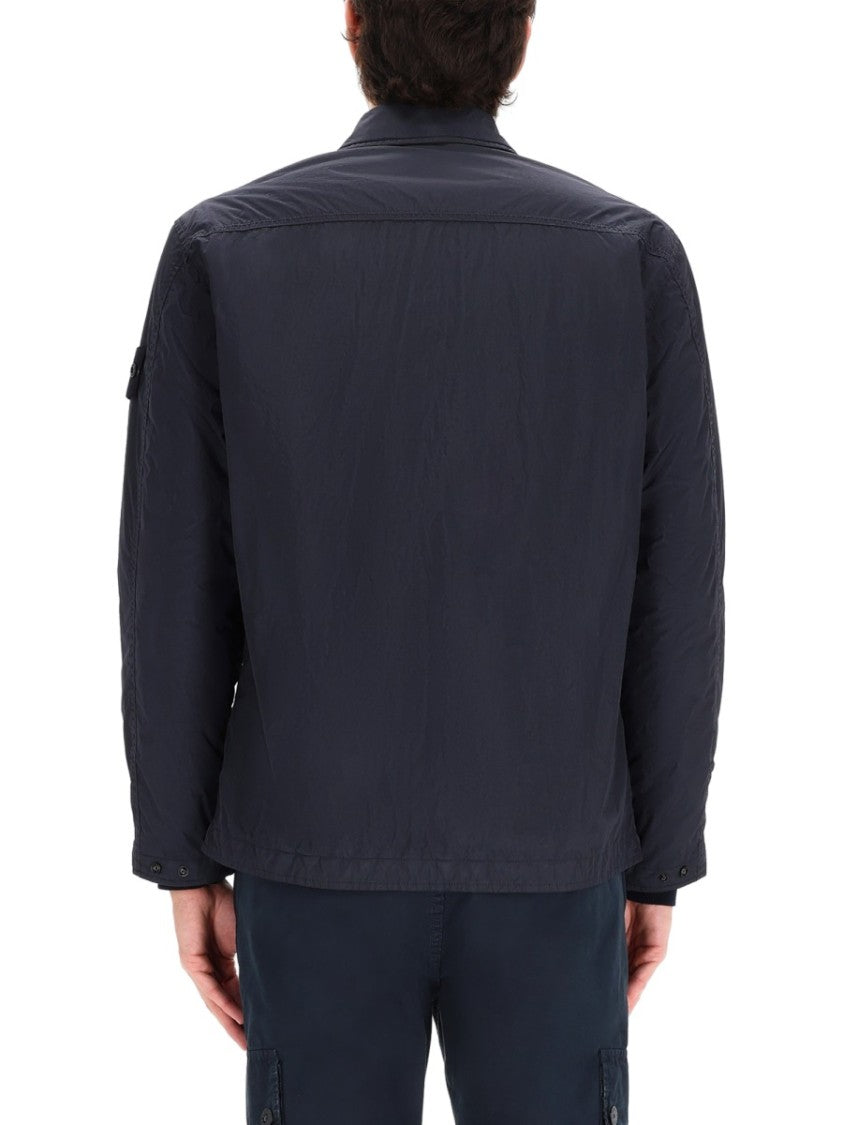 Stone Island Neutral Boxy Padded Sleeve Patch Shirt