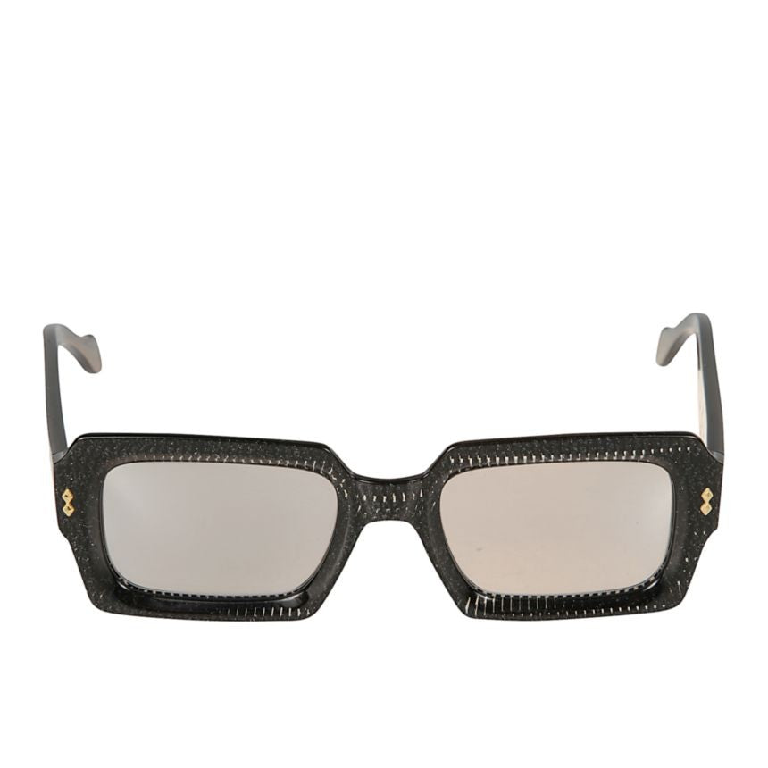 Kador Evy Glamour Rectangular Sunglasses With Textured Black Frame